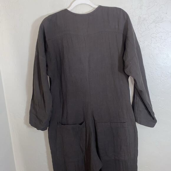Stillwater 100% cotton button front jumpsuit - Picture 9 of 10